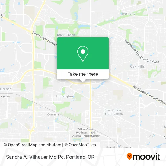 Sandra A. Vilhauer Md Pc map