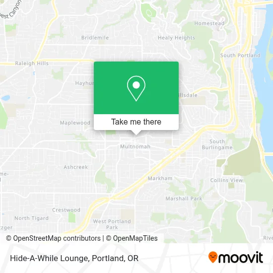 Hide-A-While Lounge map