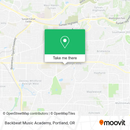 Backbeat Music Academy map