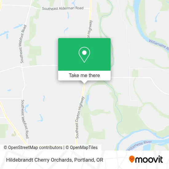 Hildebrandt Cherry Orchards map