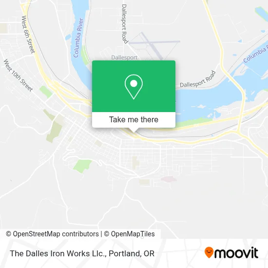 The Dalles Iron Works Llc. map