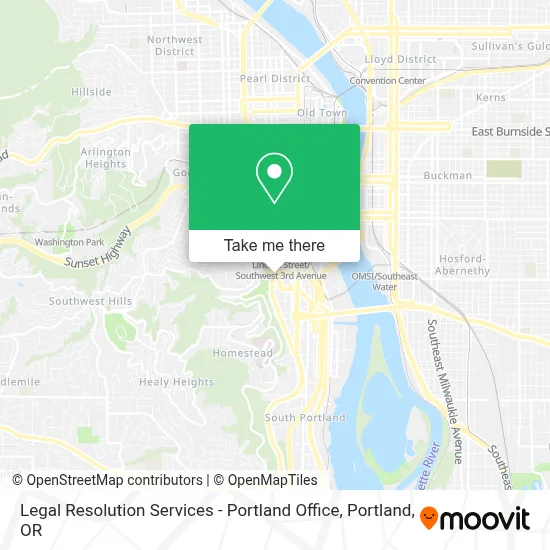 Legal Resolution Services - Portland Office map