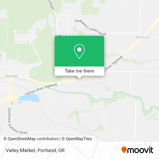 Valley Market map