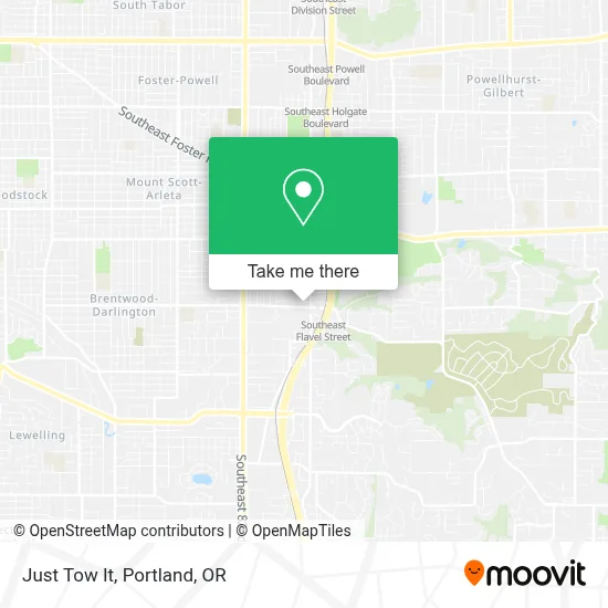 Just Tow It map