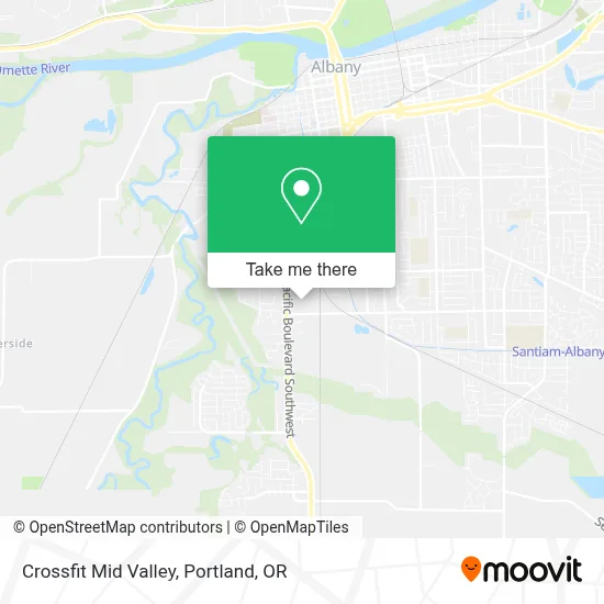 Crossfit Mid Valley map