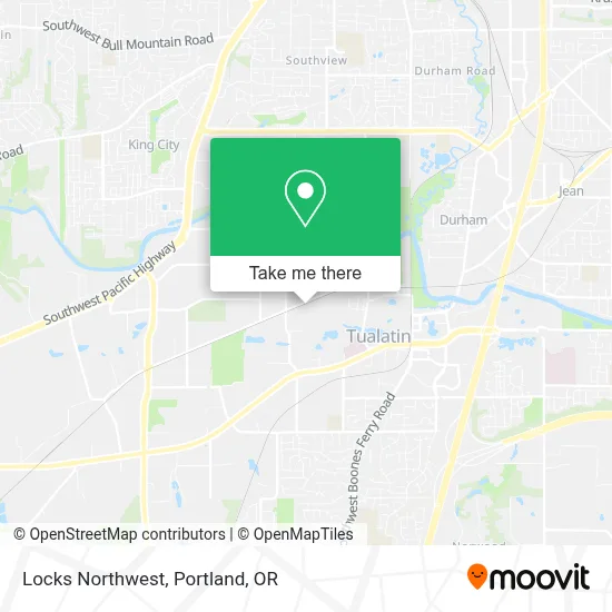 Locks Northwest map