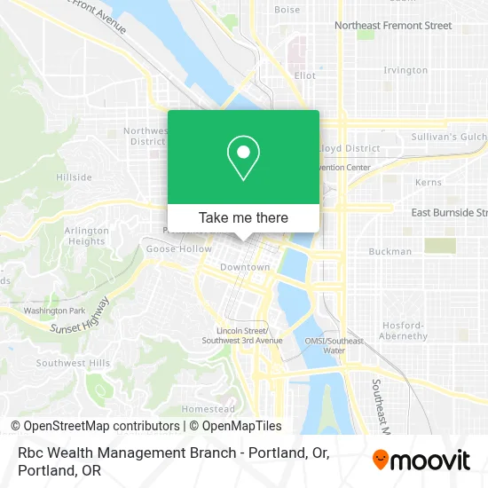 Rbc Wealth Management Branch - Portland, Or map