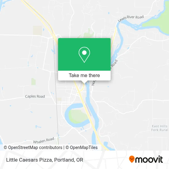 Little Caesars Pizza map