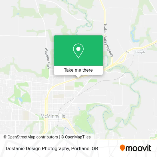 Destanie Design Photography map