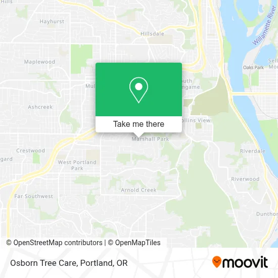 Osborn Tree Care map