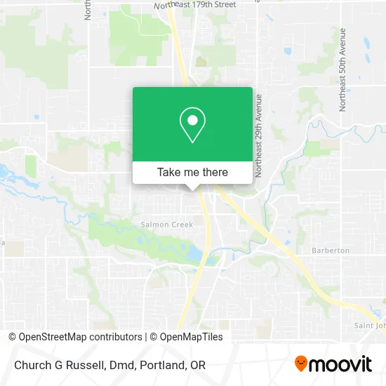 Church G Russell, Dmd map