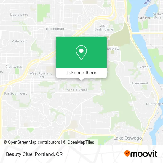 Beauty Clue map