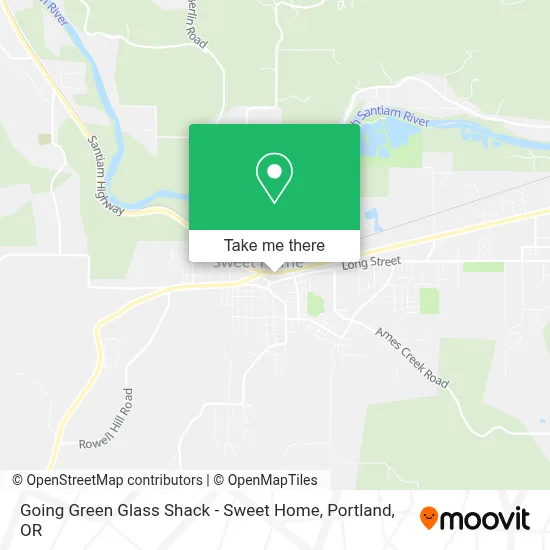Going Green Glass Shack - Sweet Home map
