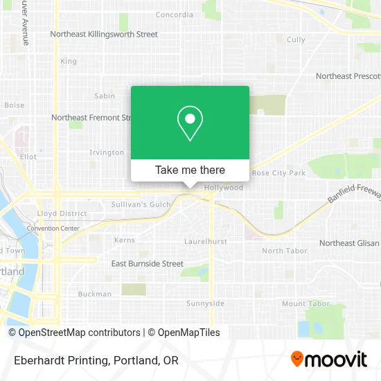 Eberhardt Printing map