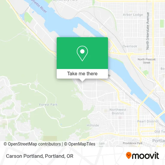 Carson Portland map