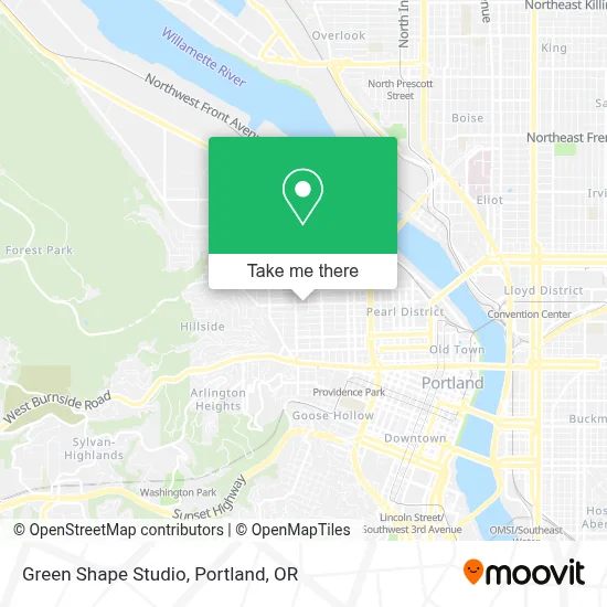 Green Shape Studio map