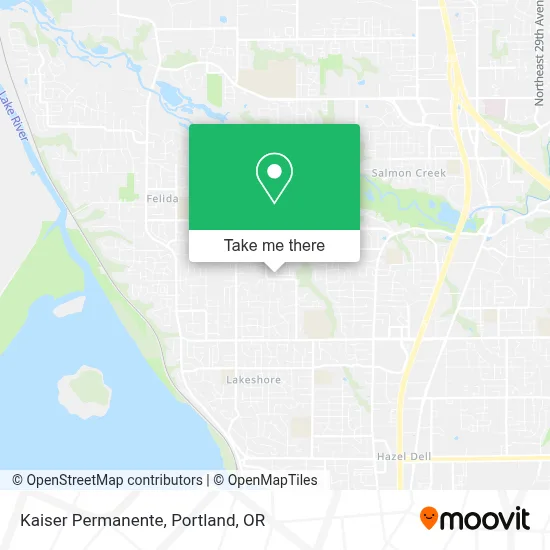 Kaiser Permanente map