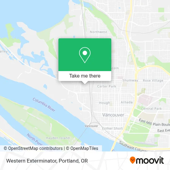 Western Exterminator map