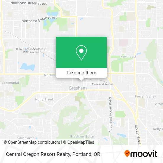 Central Oregon Resort Realty map