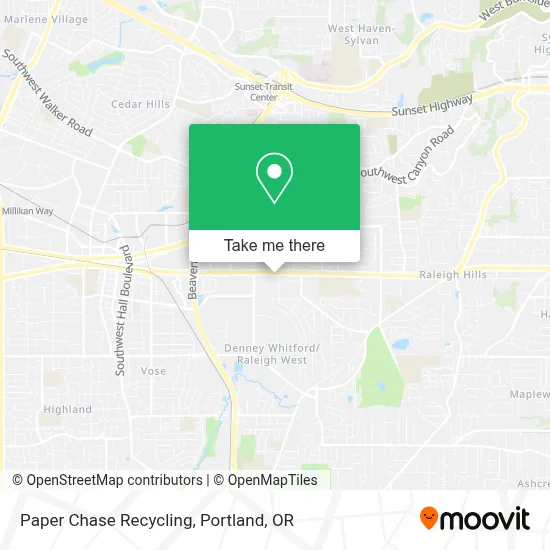 Paper Chase Recycling map