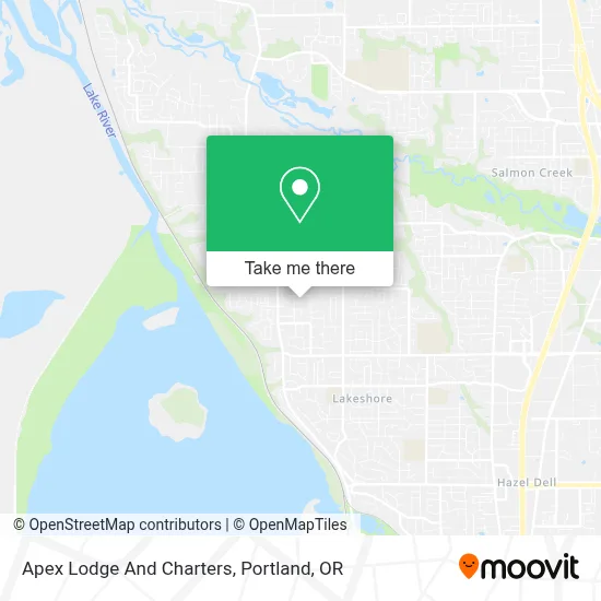 Apex Lodge And Charters map