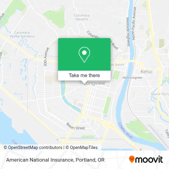 American National Insurance map