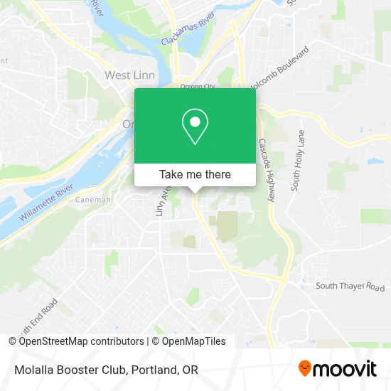 Molalla Booster Club map