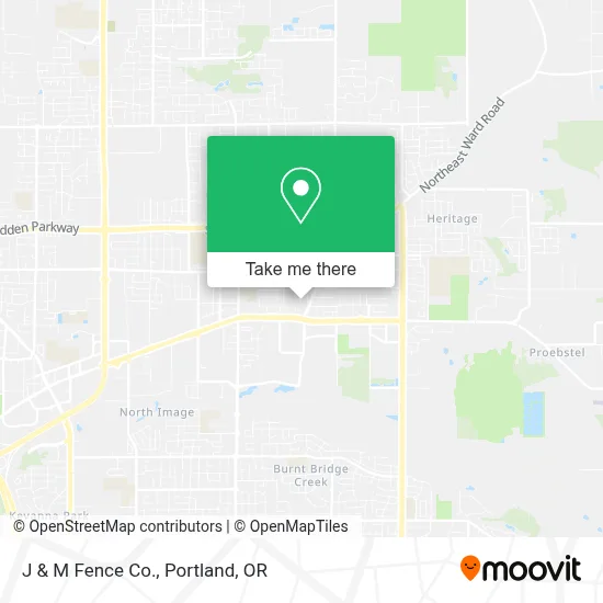 J & M Fence Co. map