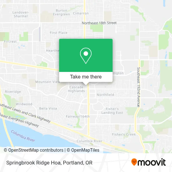 Springbrook Ridge Hoa map