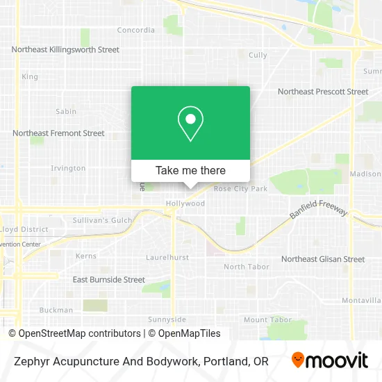 Zephyr Acupuncture And Bodywork map