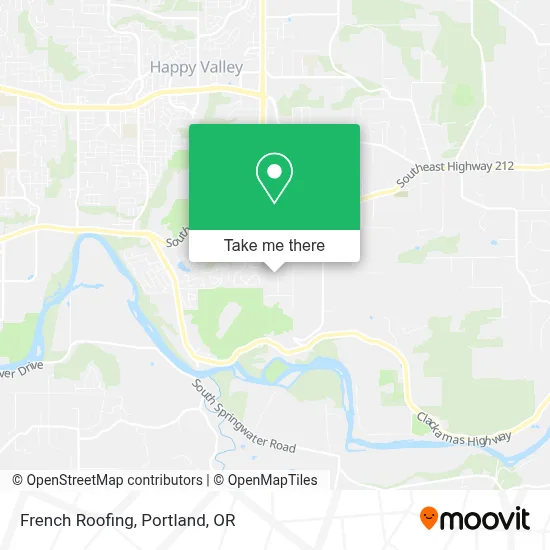 French Roofing map
