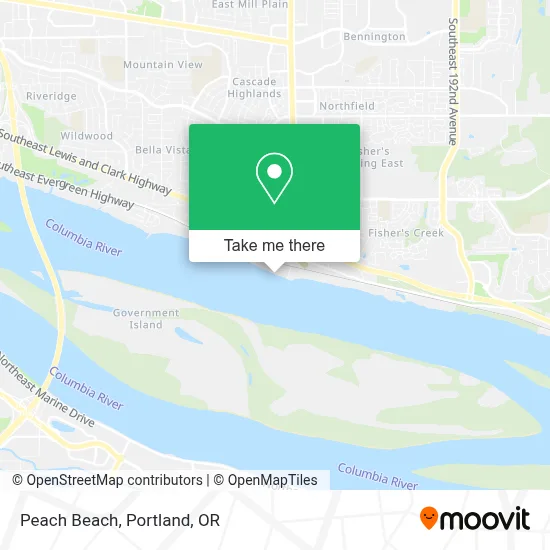 Peach Beach map