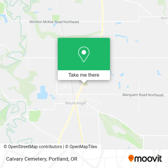 Calvary Cemetery map