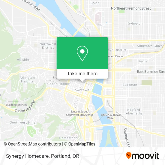 Synergy Homecare map