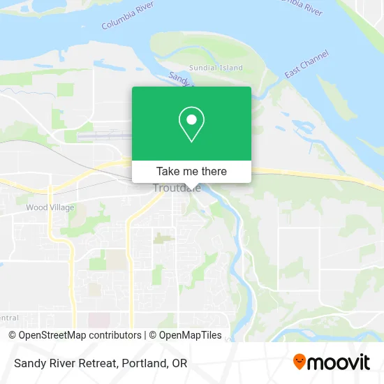 Sandy River Retreat map