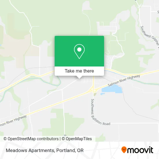 Meadows Apartments map