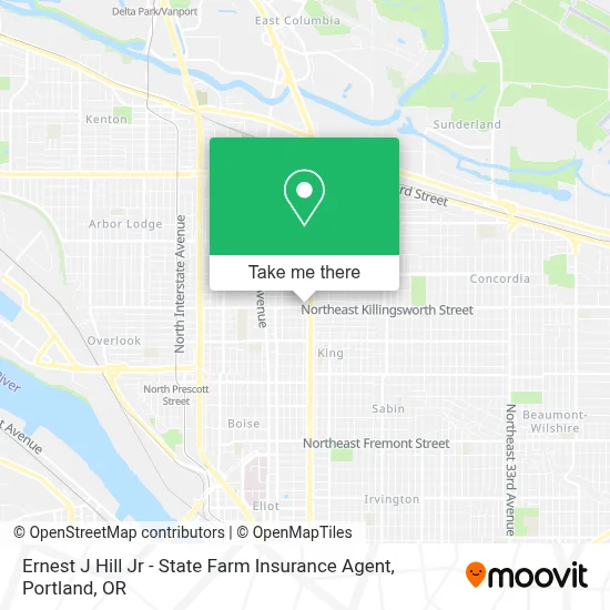 Ernest J Hill Jr - State Farm Insurance Agent map