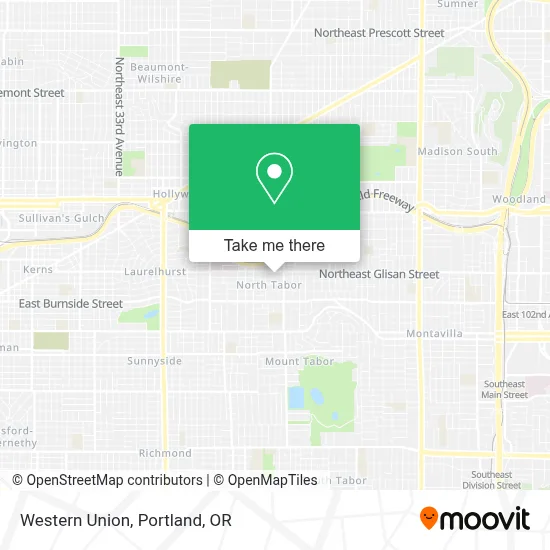 Western Union map