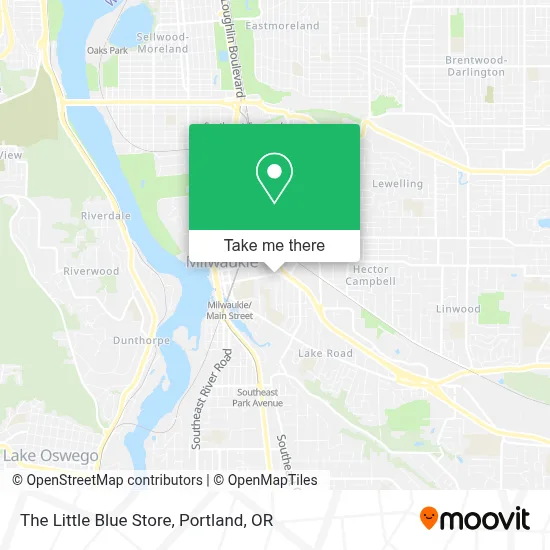 The Little Blue Store map