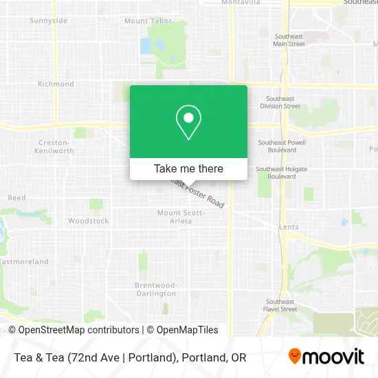 Tea & Tea (72nd Ave | Portland) map