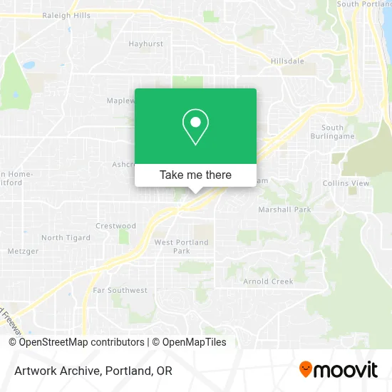 Artwork Archive map