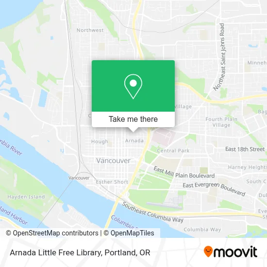 Arnada Little Free Library map
