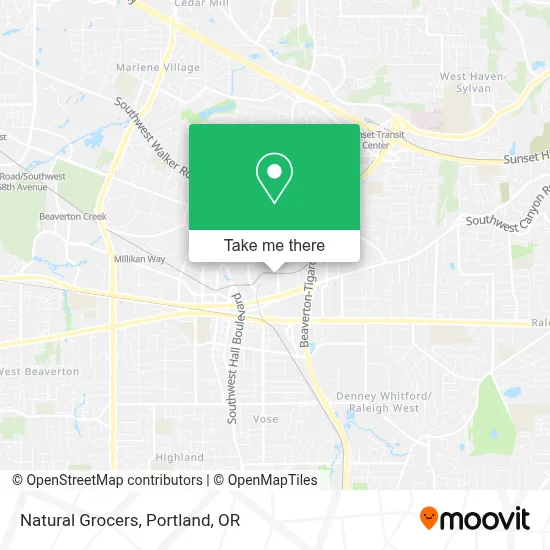 Natural Grocers map