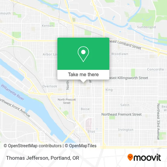 Thomas Jefferson map