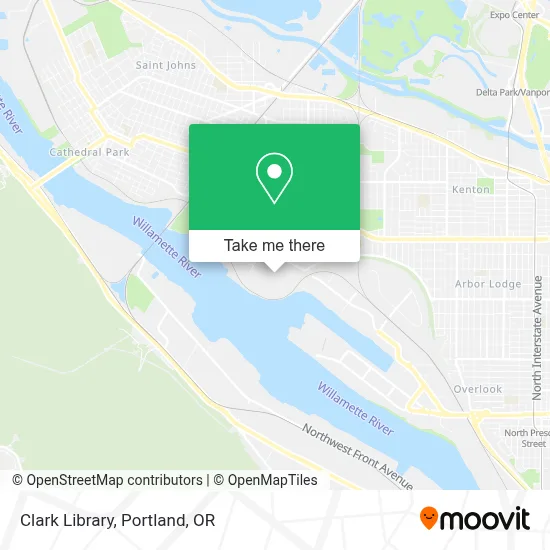 Clark Library map