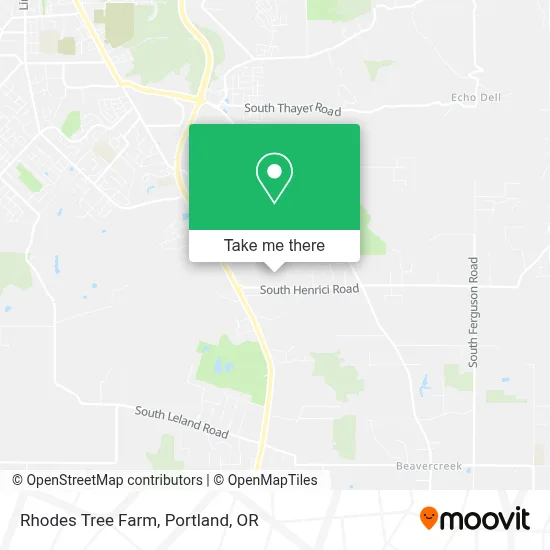 Rhodes Tree Farm map