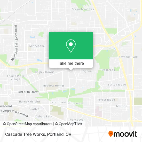Cascade Tree Works map