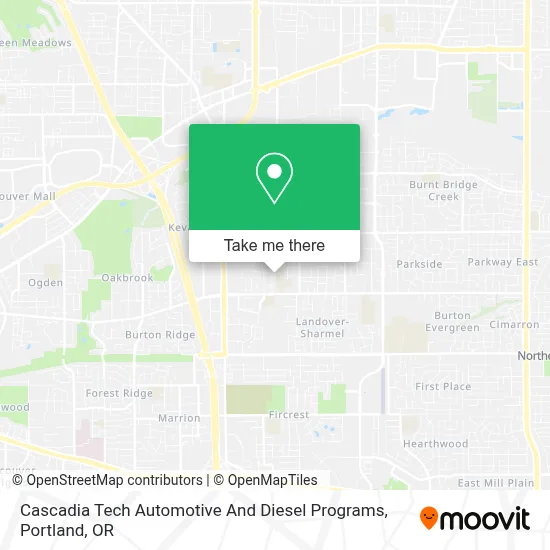 Cascadia Tech Automotive And Diesel Programs map