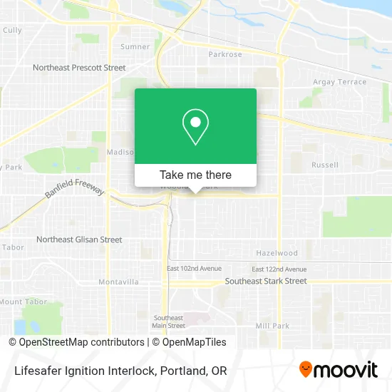 Lifesafer Ignition Interlock map