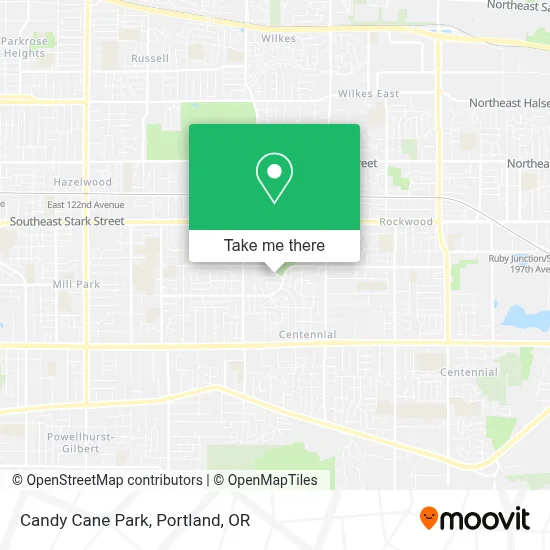 Candy Cane Park map